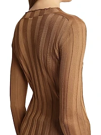 Cosette Ribbed Satin Top