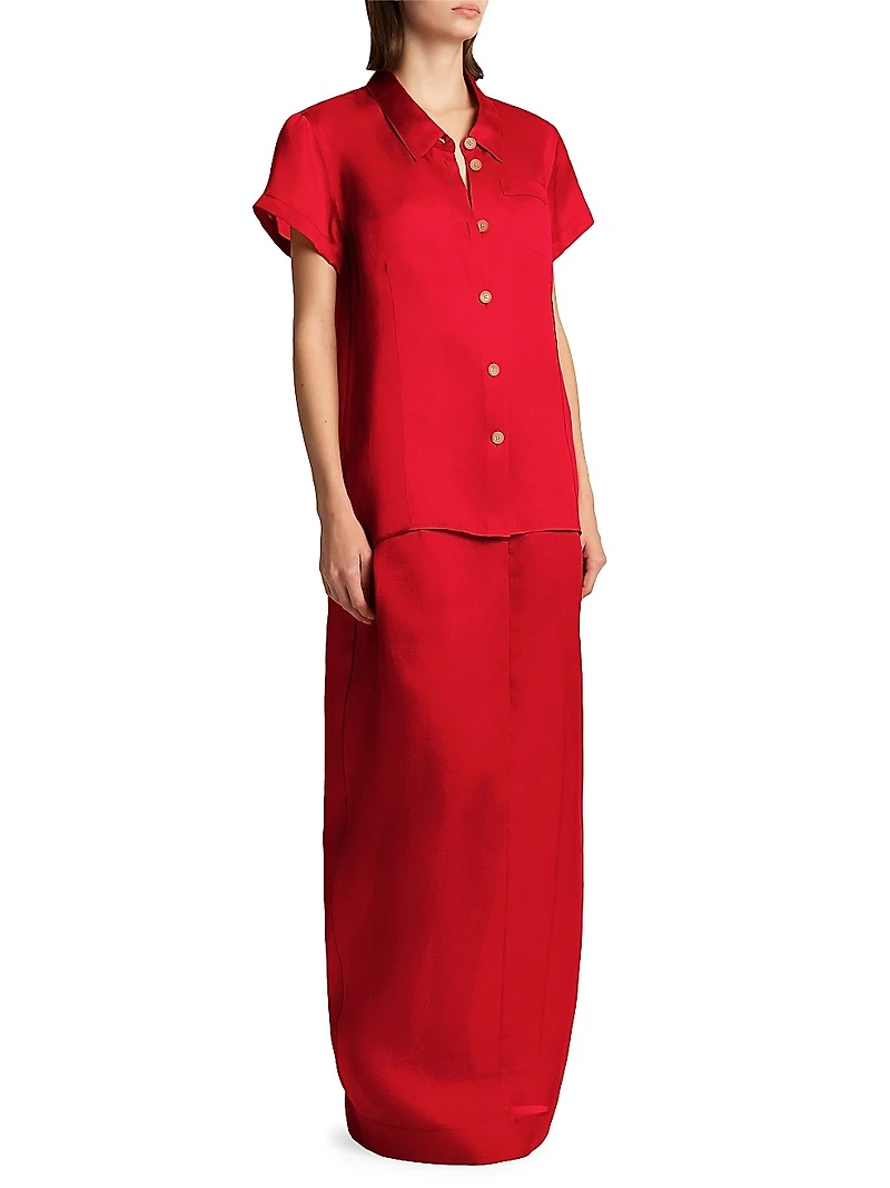 Lucian Silk Maxi Skirt
