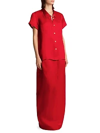 Lucian Silk Maxi Skirt