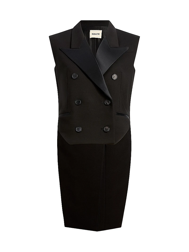 Orville High-Low Hem Double-Breasted Vest