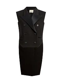 Orville High-Low Hem Double-Breasted Vest