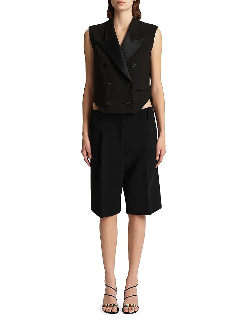 Orville High-Low Hem Double-Breasted Vest