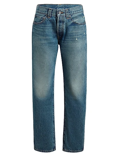 Callum High-Rise Straight-Leg Jeans