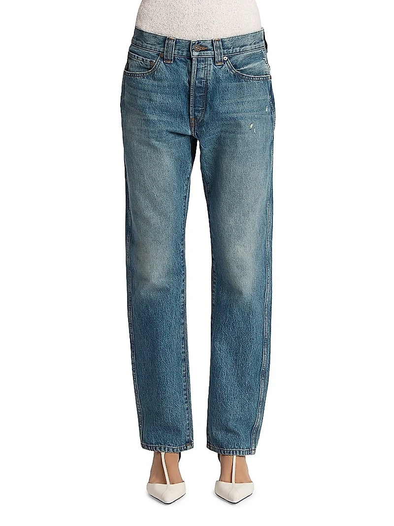 Callum High-Rise Straight-Leg Jeans