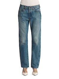 Callum High-Rise Straight-Leg Jeans