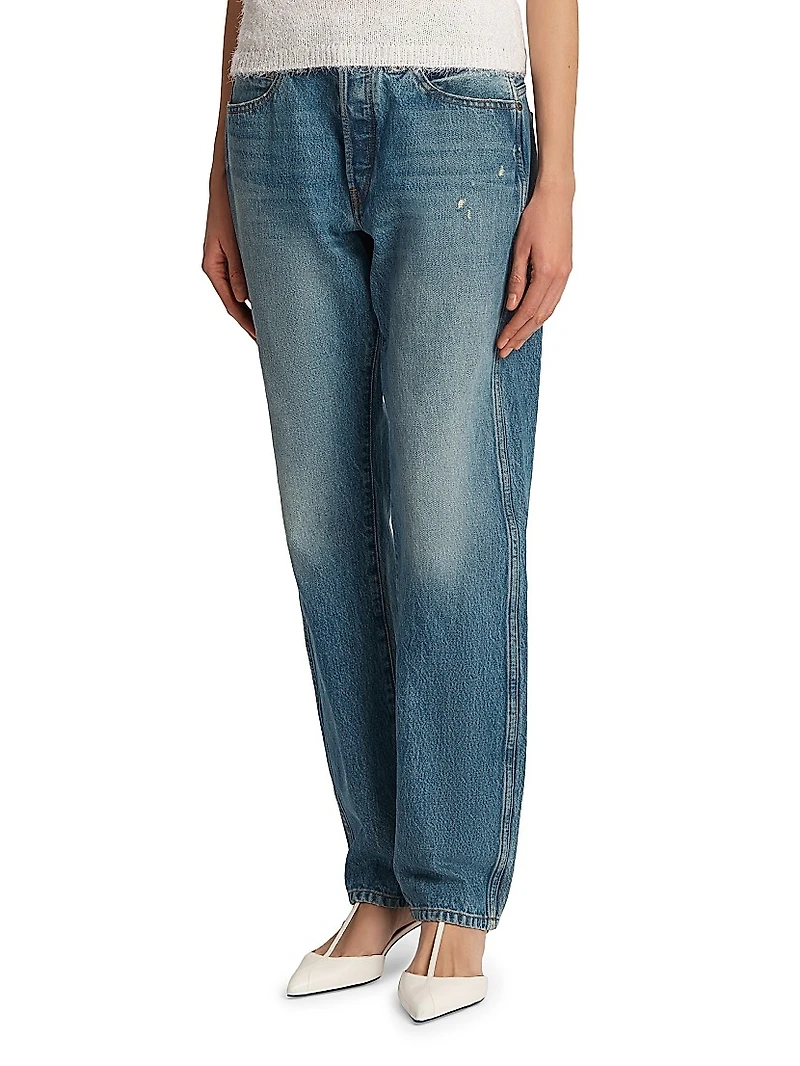 Callum High-Rise Straight-Leg Jeans
