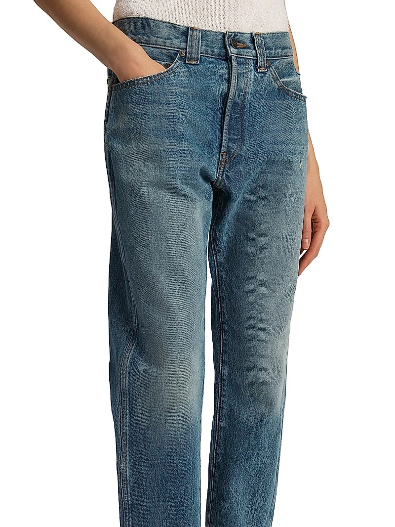 Callum High-Rise Straight-Leg Jeans