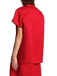 Keefe Silk Button-Front Top