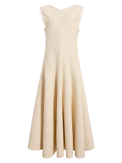 Mellie Cotton-Blend Sleeveless Midi-Dress