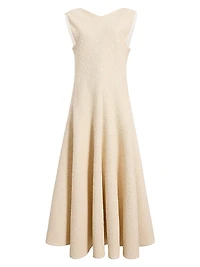 Mellie Cotton-Blend Sleeveless Midi-Dress