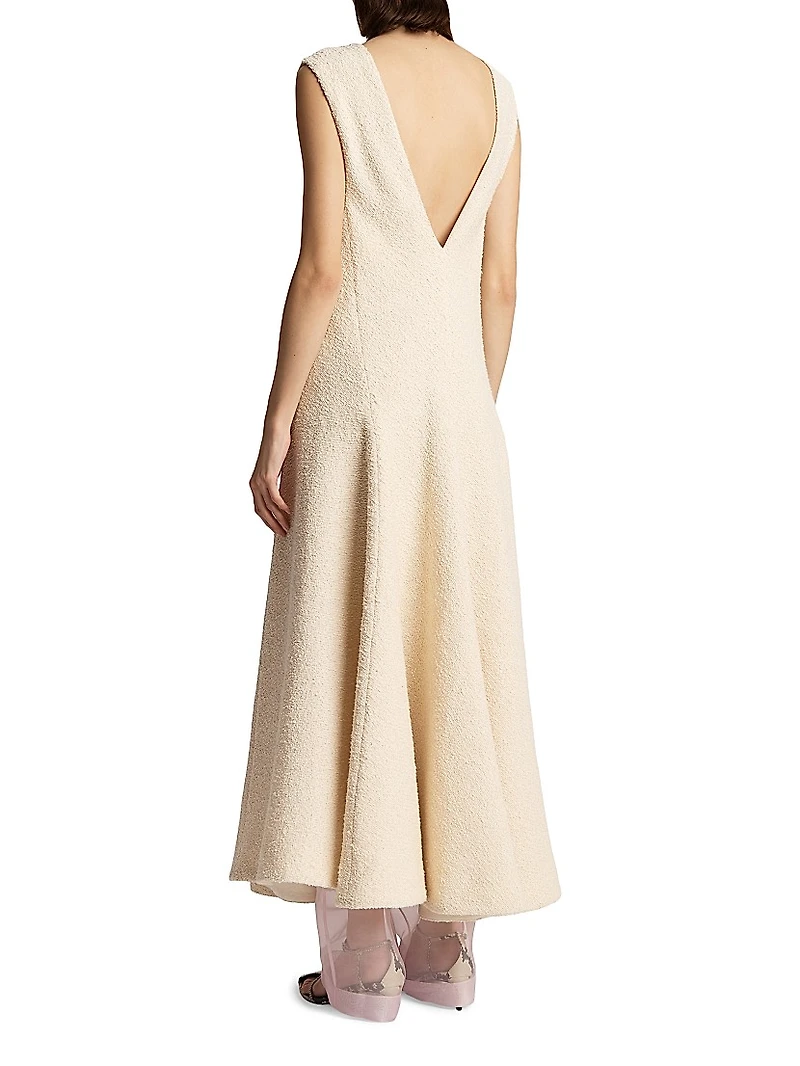 Mellie Cotton-Blend Sleeveless Midi-Dress