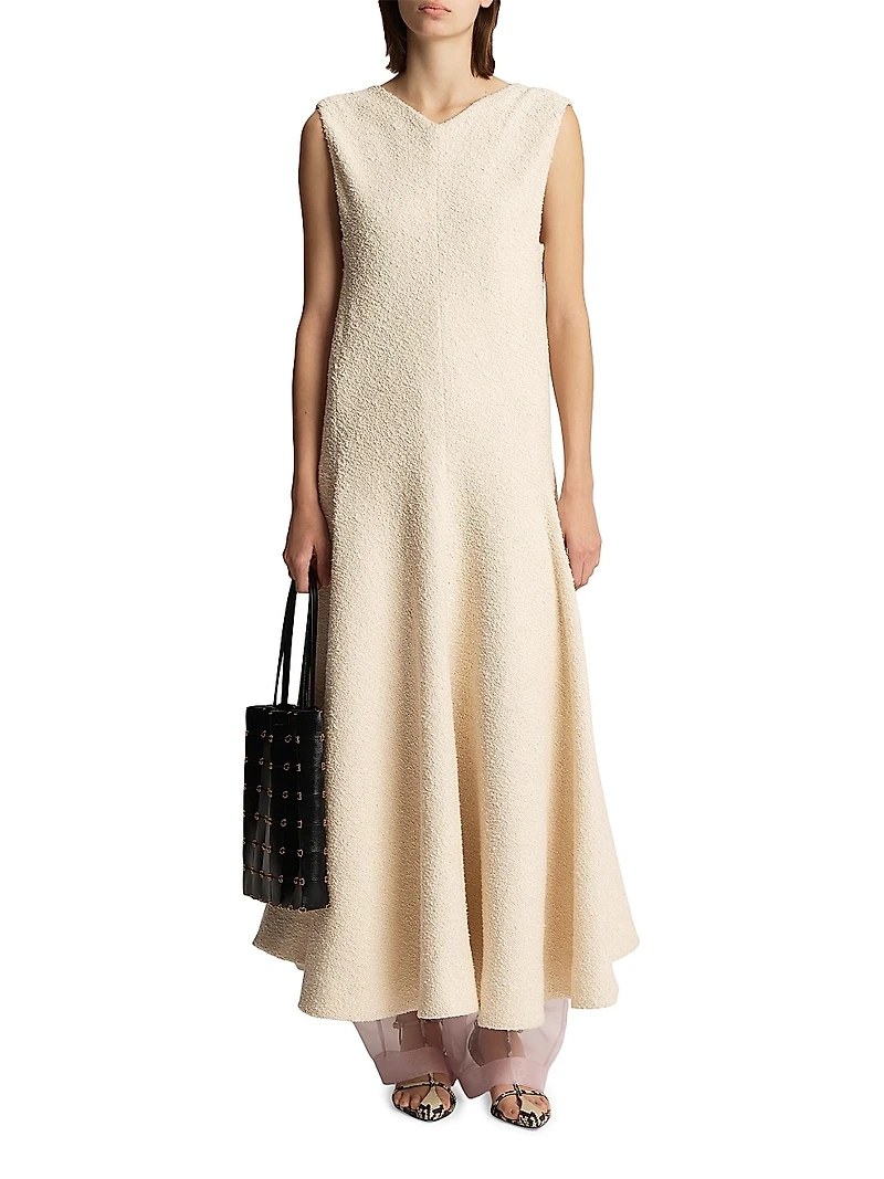 Mellie Cotton-Blend Sleeveless Midi-Dress