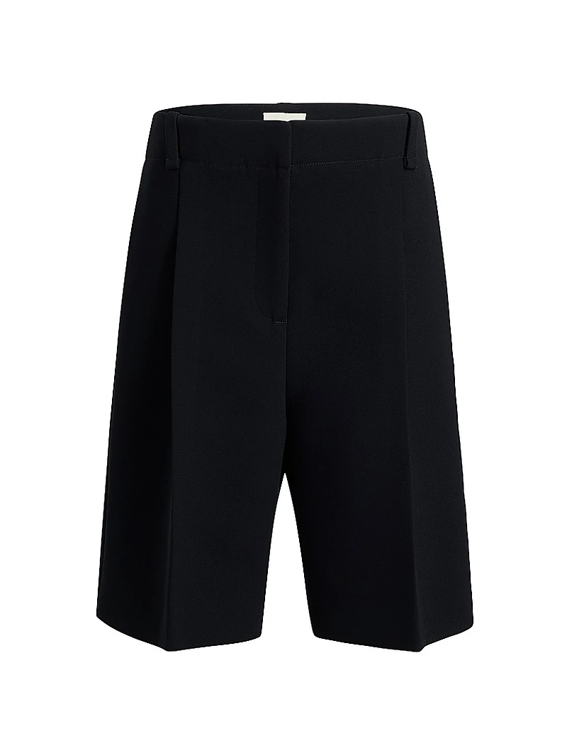 Laden Pleated Wide-Leg Shorts