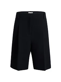 Laden Pleated Wide-Leg Shorts