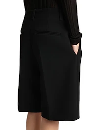 Laden Pleated Wide-Leg Shorts