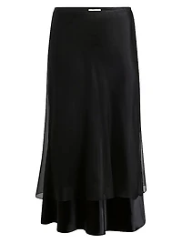 Monina Layered Midi-Skirt
