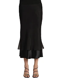 Monina Layered Midi-Skirt