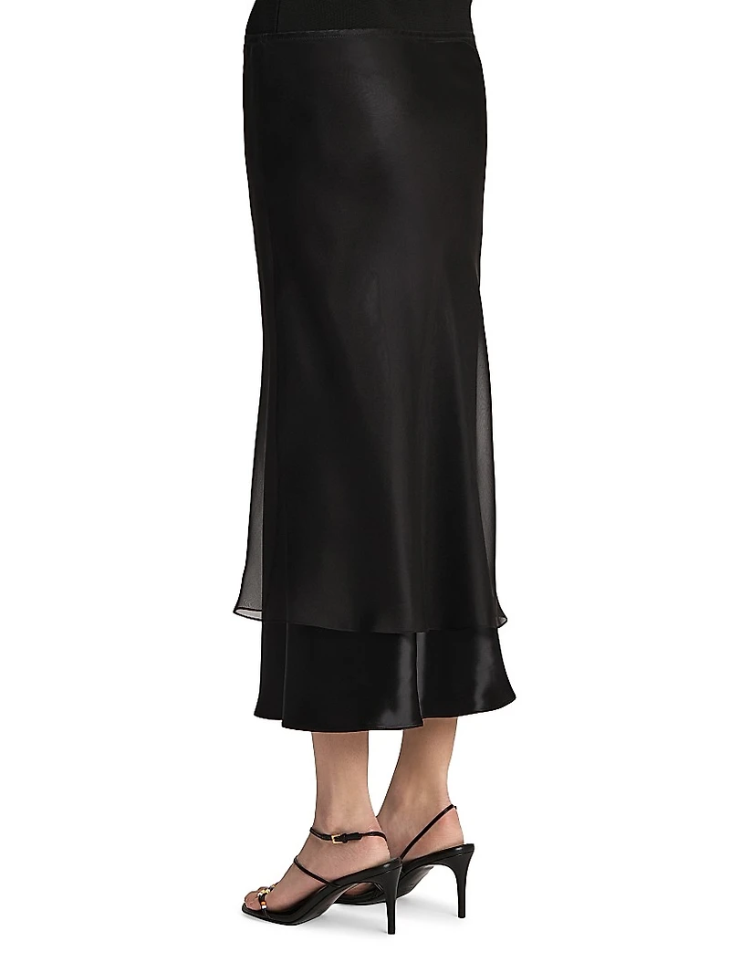 Monina Layered Midi-Skirt