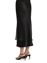 Monina Layered Midi-Skirt