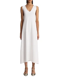Keran V-Neck Midi-Dress