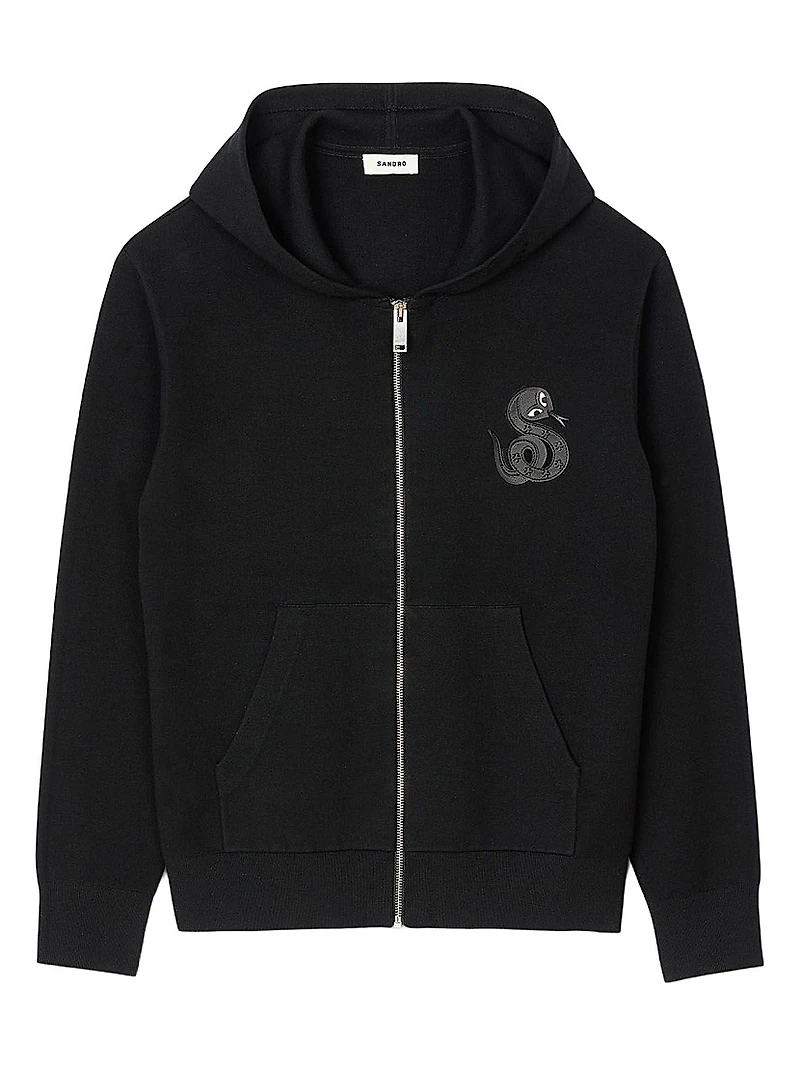 Snake Zip Hoodie