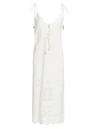 Opera Cotton Midi-Dress