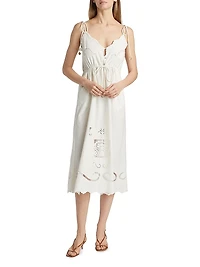 Opera Cotton Midi-Dress