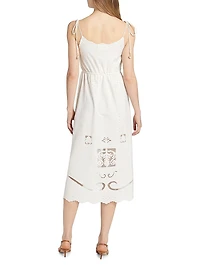 Opera Cotton Midi-Dress