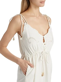 Opera Cotton Midi-Dress