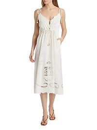 Opera Cotton Midi-Dress