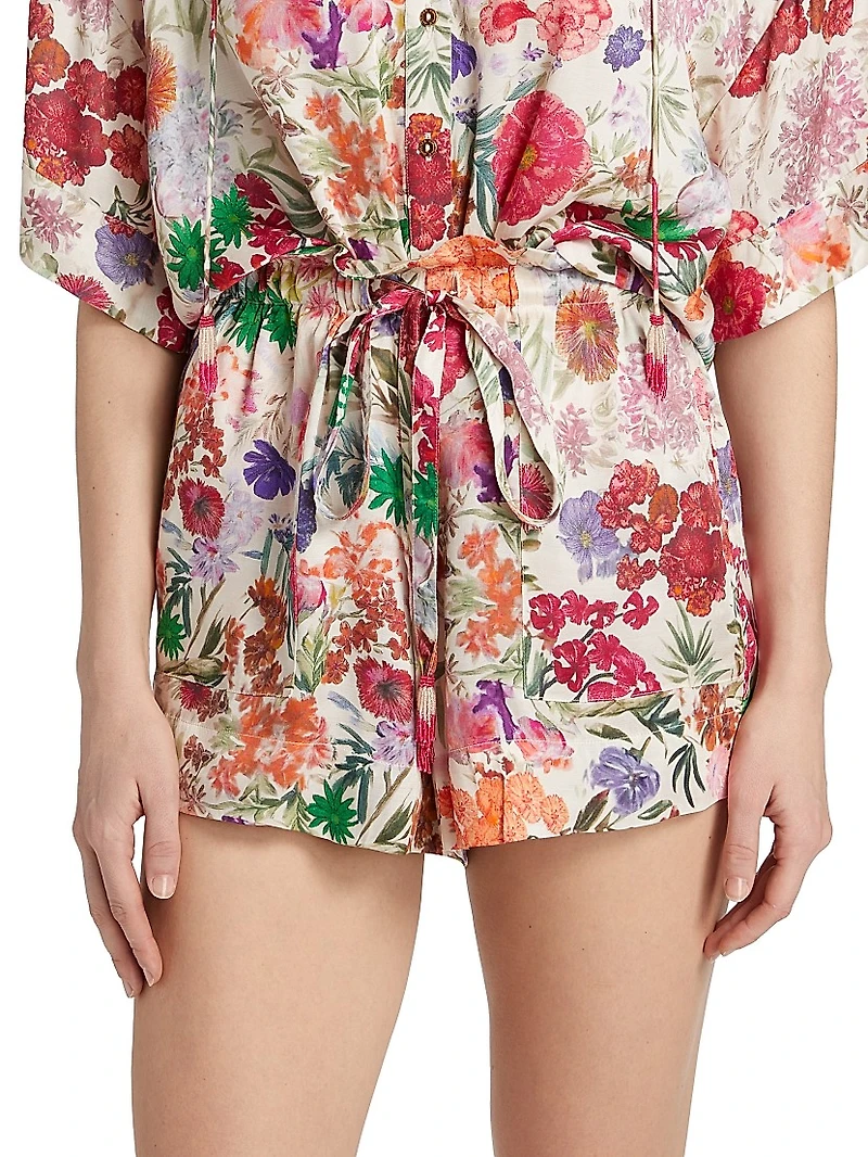 Moni Floral Paperbag Shorts
