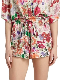 Moni Floral Paperbag Shorts