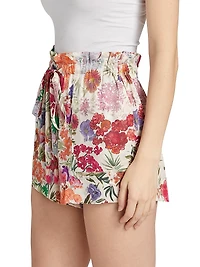 Moni Floral Paperbag Shorts