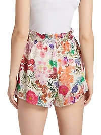 Moni Floral Paperbag Shorts