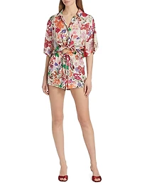 Moni Floral Paperbag Shorts