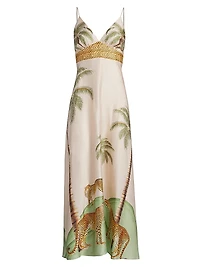 Star Printed Maxi Dress