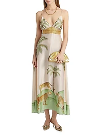 Star Printed Maxi Dress