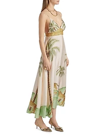 Star Printed Maxi Dress