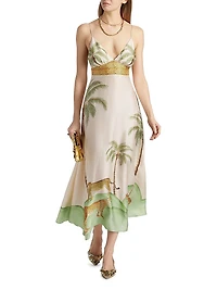 Star Printed Maxi Dress