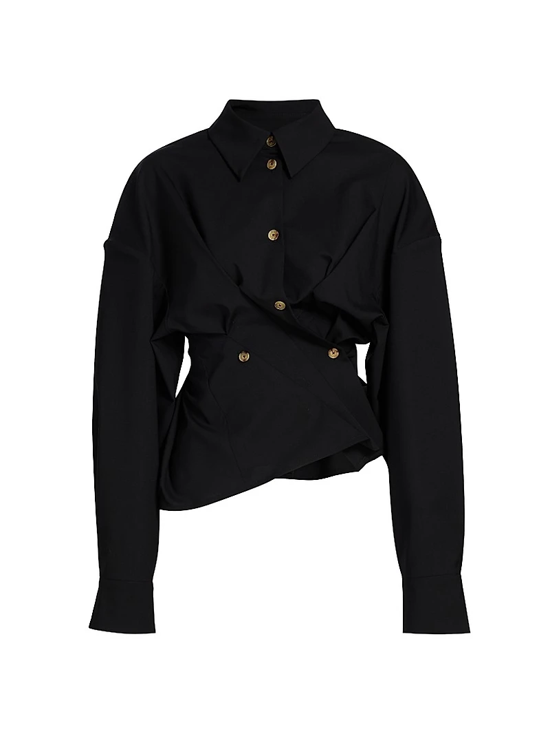 Twisted Stretch Wool Shirt