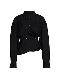 Twisted Stretch Wool Shirt