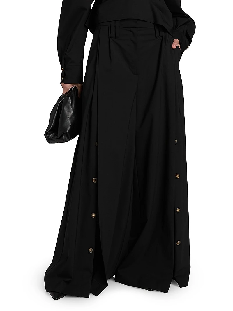 Full Split Wide-Leg Pants