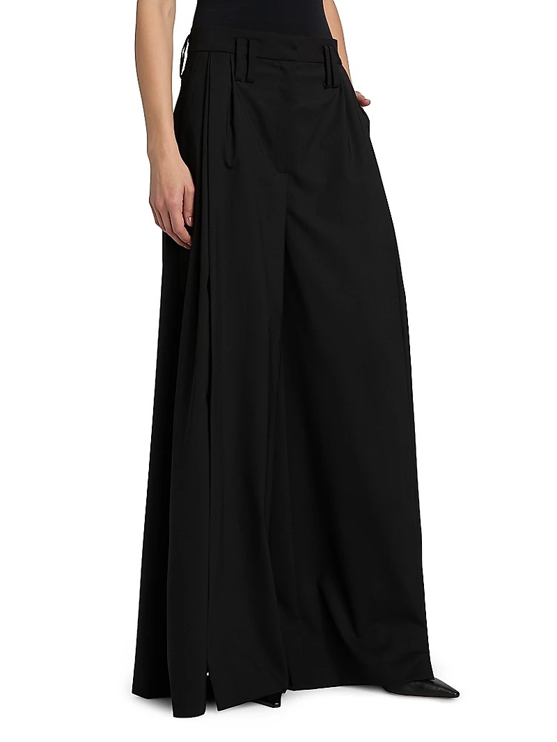 Full Split Wide-Leg Pants