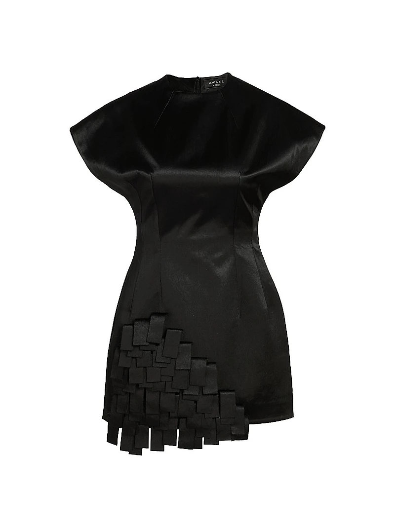 Satin Rectangle-Detailed Top