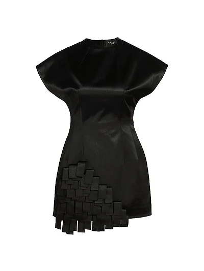 Satin Rectangle-Detailed Top
