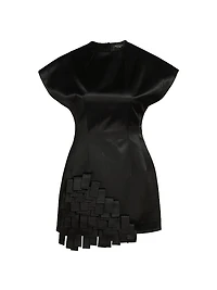 Satin Rectangle-Detailed Top