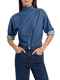 Back To Front Denim Shirt