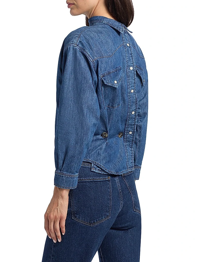 Back To Front Denim Shirt
