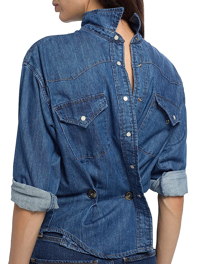 Back To Front Denim Shirt