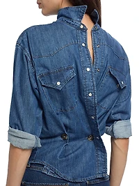 Back To Front Denim Shirt